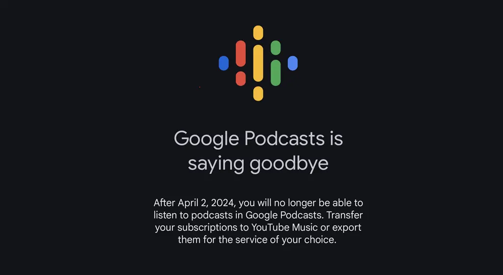 Google Podcasts Service is Discontinued