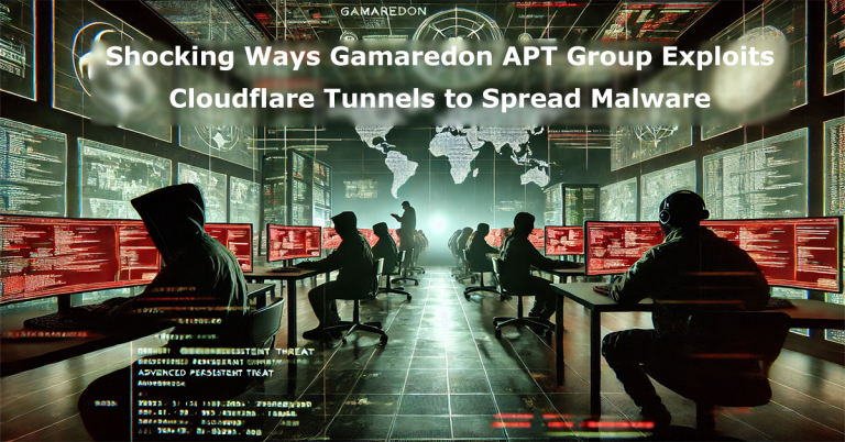 Shocking Ways Gamaredon APT Group Exploits Cloudflare Tunnels to Spread Malware
